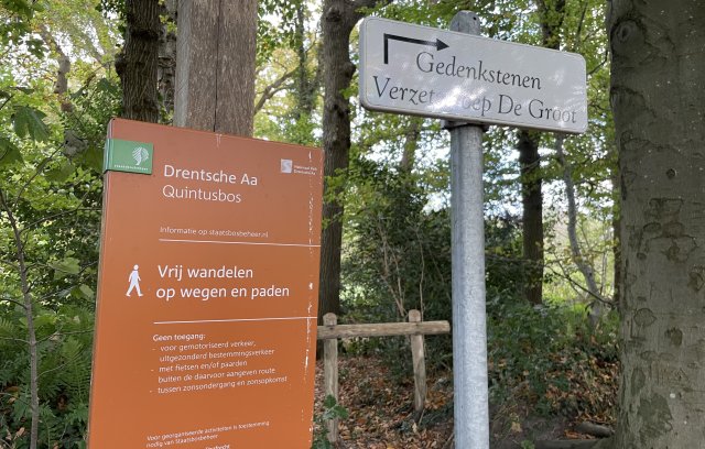 Memorial stones for Gerrit Boekhoven, Diny Aikema, and Anda Kerkhoven in Glimmen.