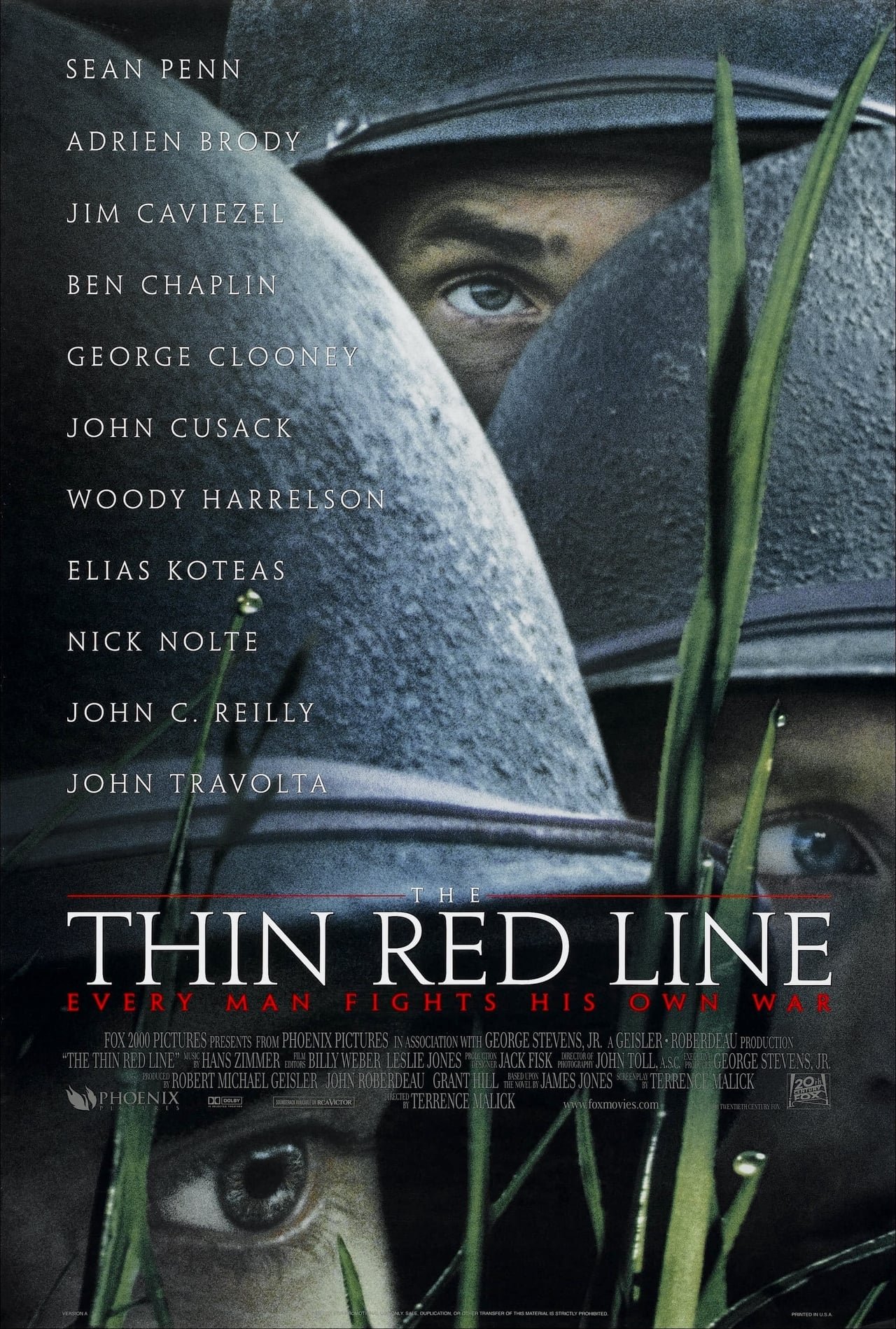 The Thin Red Line (1998) cover